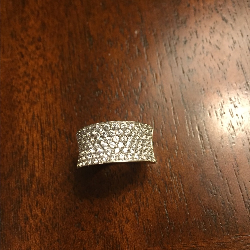 Crislu pave diamond band size 7